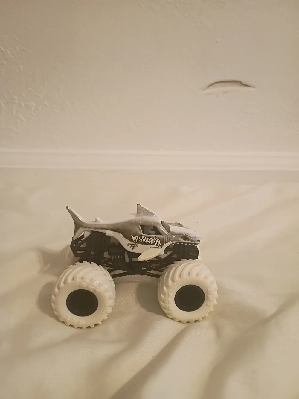 Monster Jam Megalodon White Monster Truck